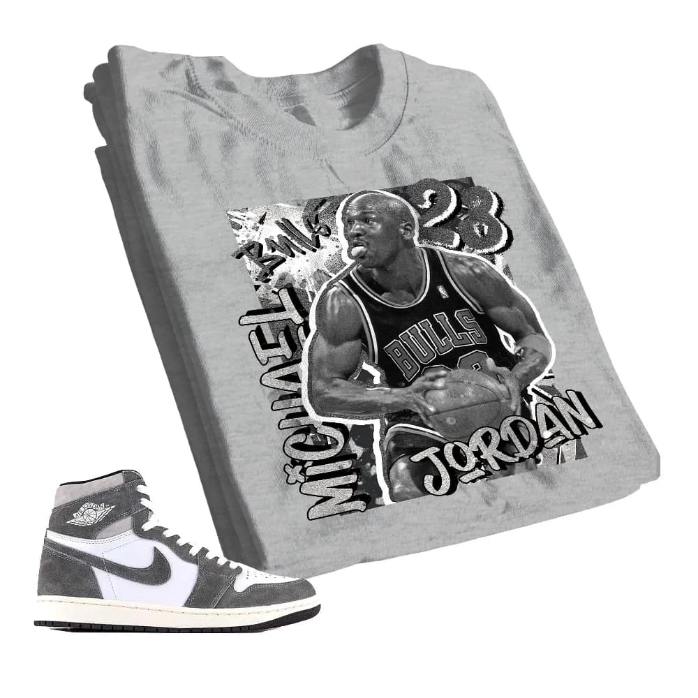 Inktee Store - Jordan 1 Washed Heritage Unisex Color T-Shirt - Mj Graphic - Sneaker Match Tees Image