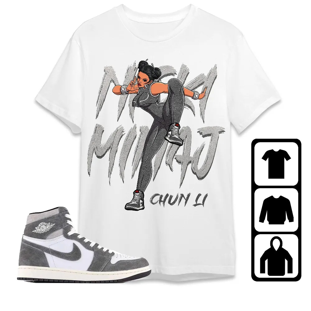Inktee Store - Jordan 1 Washed Heritage Unisex T-Shirt - Nicki Fighter - Sneaker Match Tees Image