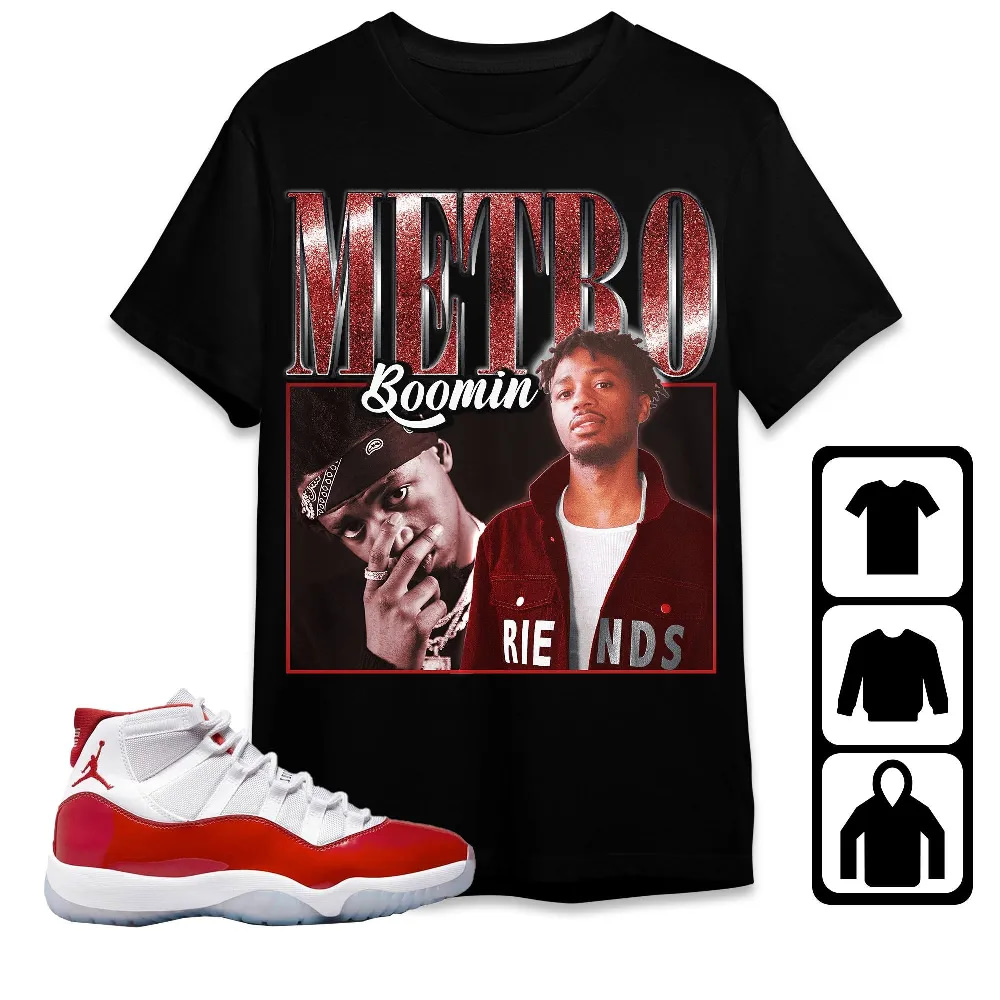 Inktee Store - Jordan 11 Cherry Unisex T-Shirt - Metro Boomin - Sneaker Match Tees Image