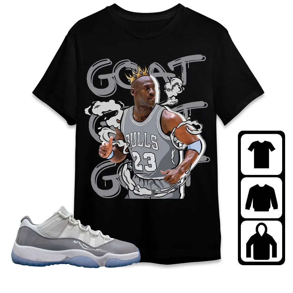 Inktee Store - Jordan 11 Low Cement Grey Unisex T-Shirt - Sneaker Match Tees Image