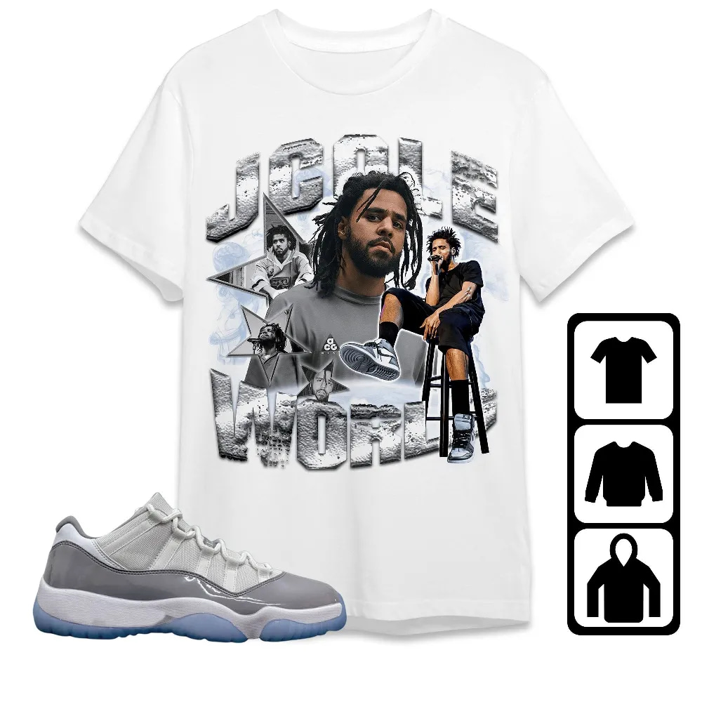Inktee Store - Jordan 11 Low Cement Grey Unisex T-Shirt - Jay Cole - Sneaker Match Tees Image