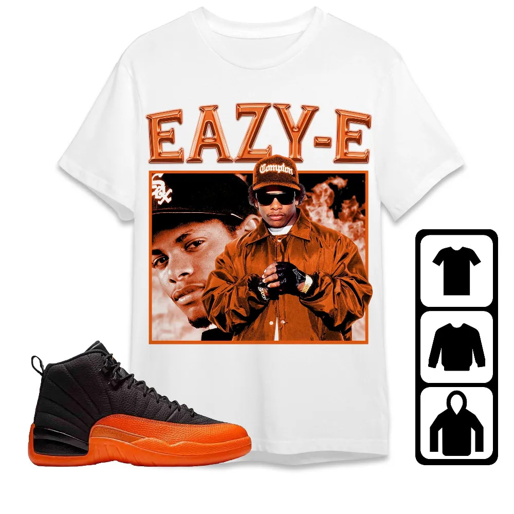 Inktee Store - Jordan 12 Brilliant Orange Unisex T-Shirt - Eazy E - Sneaker Match Tees Image
