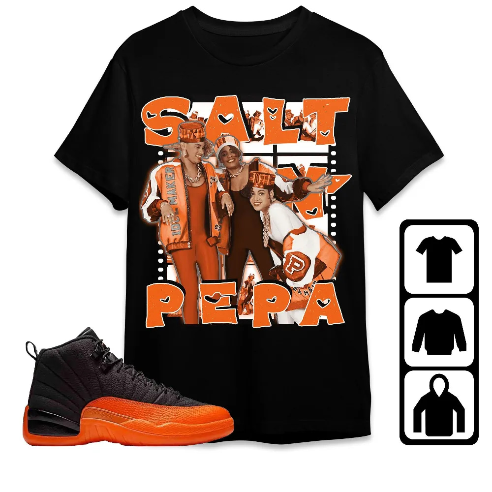 Inktee Store - Jordan 12 Brilliant Orange Unisex T-Shirt - Salt Pepa - Sneaker Match Tees Image