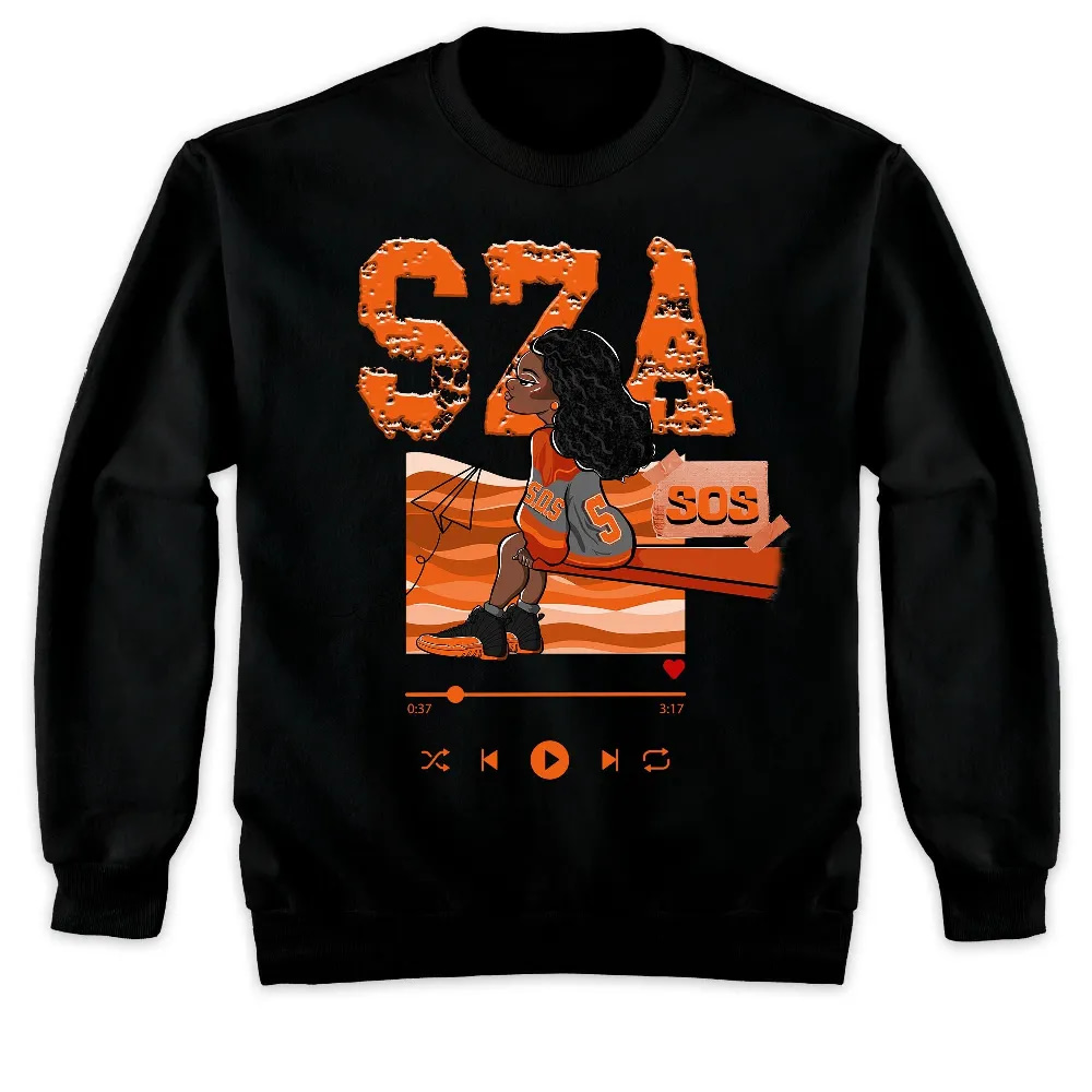 Inktee Store - Jordan 12 Brilliant Orange Unisex T-Shirt - Sza Sos - Sneaker Match Tees Image