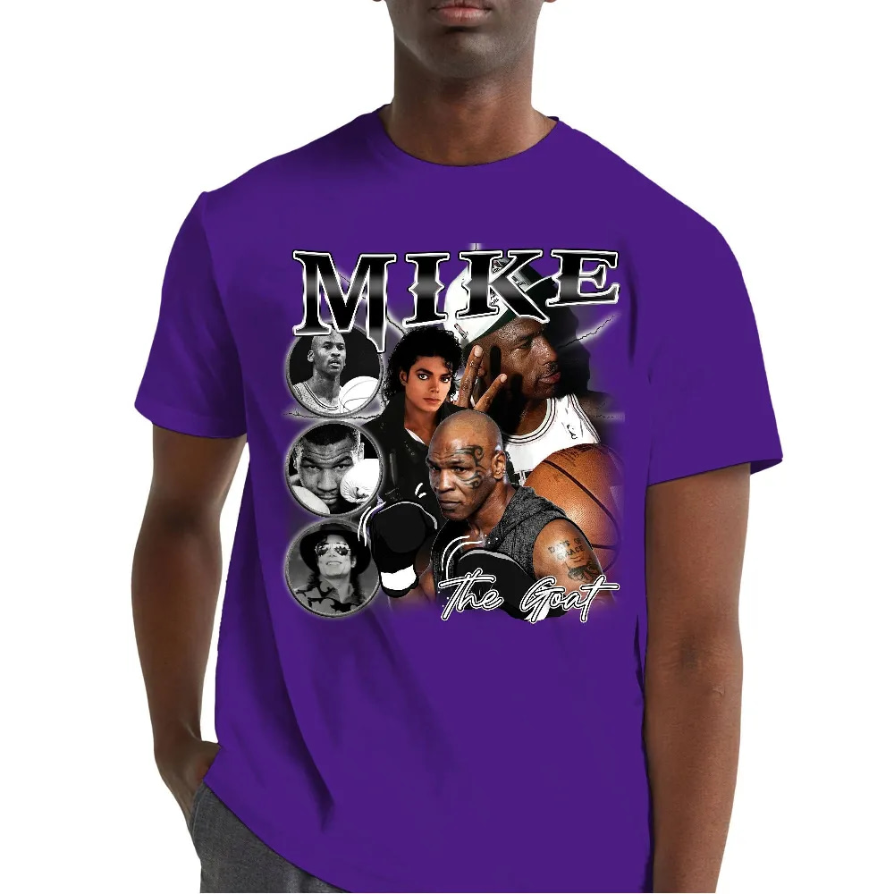 Inktee Store - Jordan 12 Field Purple Unisex Color T-Shirt - Mike The Goat - Sneaker Match Tees - Purple Shirt Image