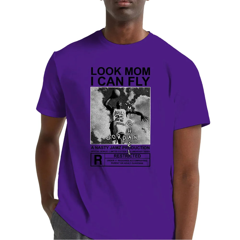 Inktee Store - Jordan 12 Field Purple Unisex Color T-Shirt - Mj Can Fly - Sneaker Match Tees - Purple Shirt Image