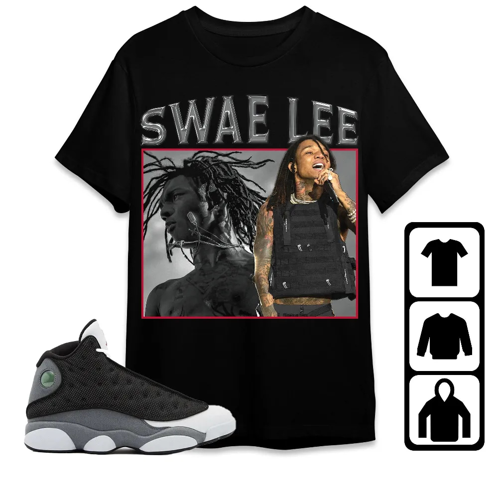 Inktee Store - Jordan 13 Black Flint Unisex T-Shirt - Swae Lee - Sneaker Match Tees Image
