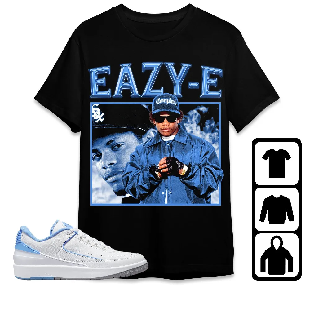 Inktee Store - Jordan 2 Low University Blue Unisex T-Shirt - Eazy E - Sneaker Match Tees Image
