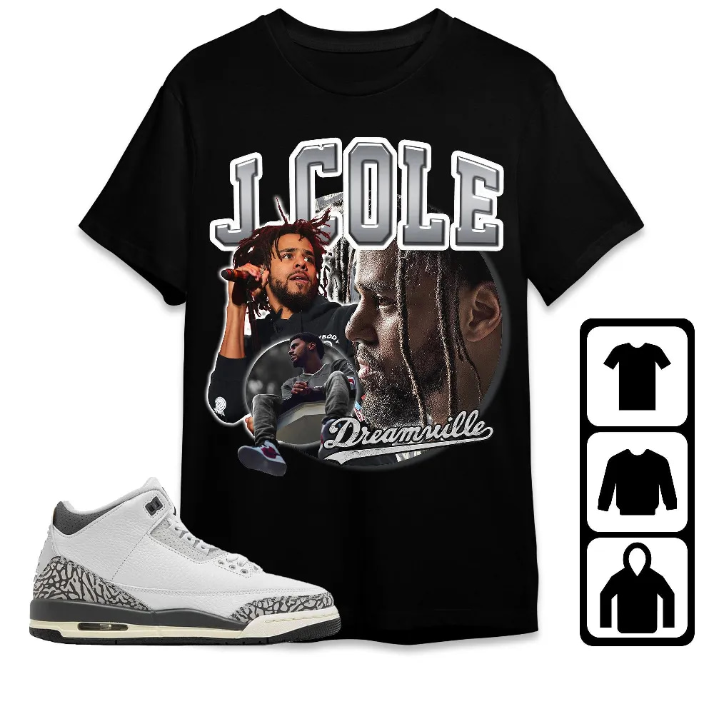 Inktee Store - Jordan 3 Hide N Sneak Unisex T-Shirt - Cole Rapper - Sneaker Match Tees Image