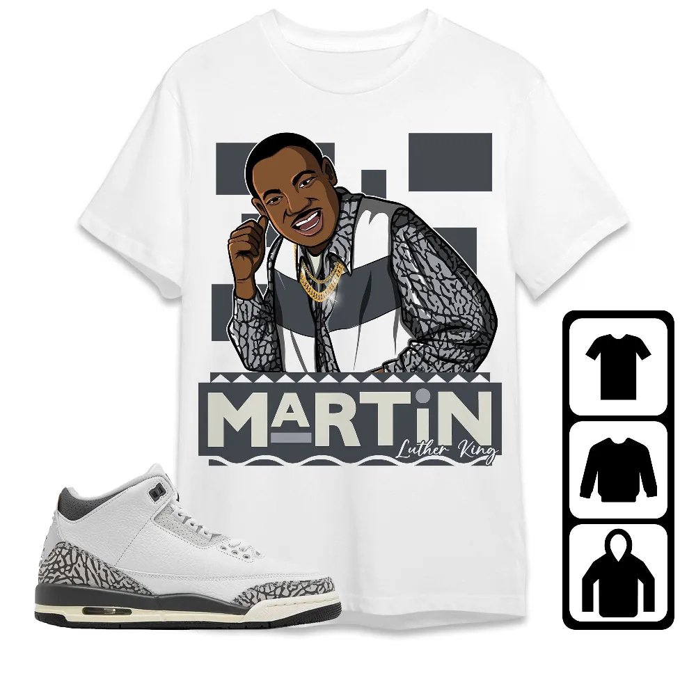 Inktee Store - Jordan 3 Hide N Sneak Unisex T-Shirt - Martin Luther King - Sneaker Match Tees Image