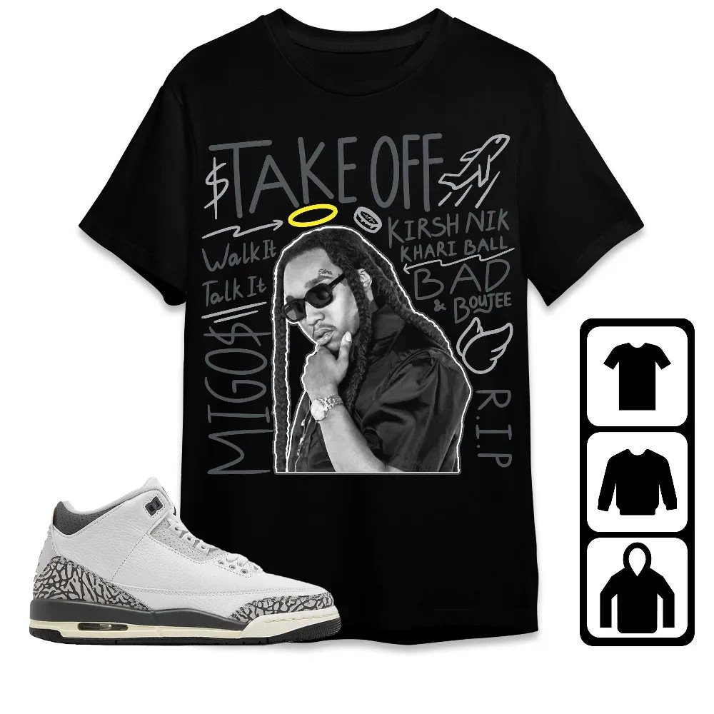 Inktee Store - Jordan 3 Hide N Sneak Unisex T-Shirt - New Take Off - Sneaker Match Tees Image