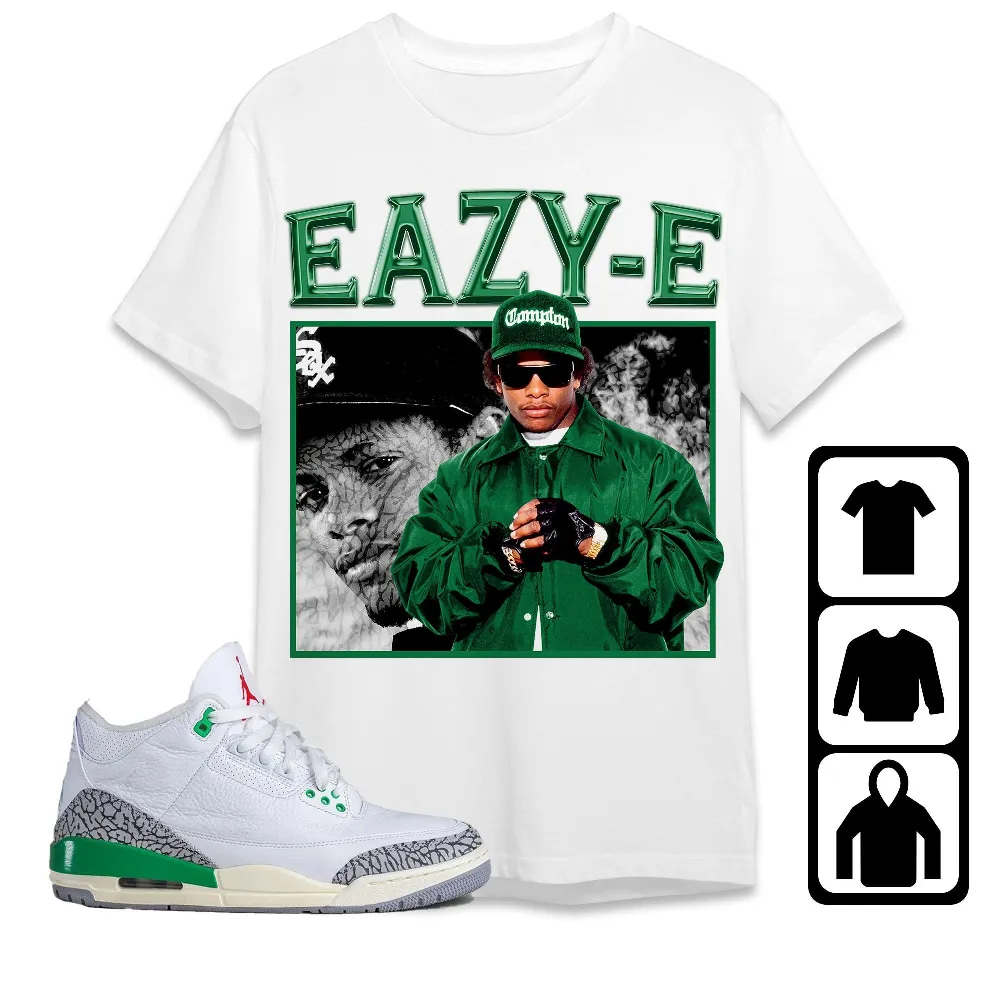 Inktee Store - Jordan 3 Lucky Green Unisex T-Shirt - Eazy E - Sneaker Match Tees Image