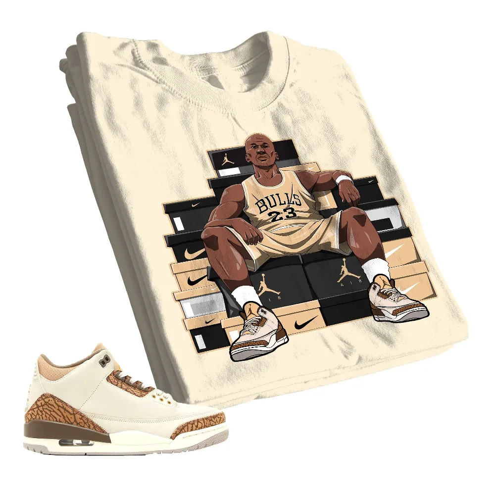 Inktee Store - Jordan 3 Palomino Unisex Color T-Shirt - Mj Sneaker - Sneaker Match Tees - Natural Shirt Image