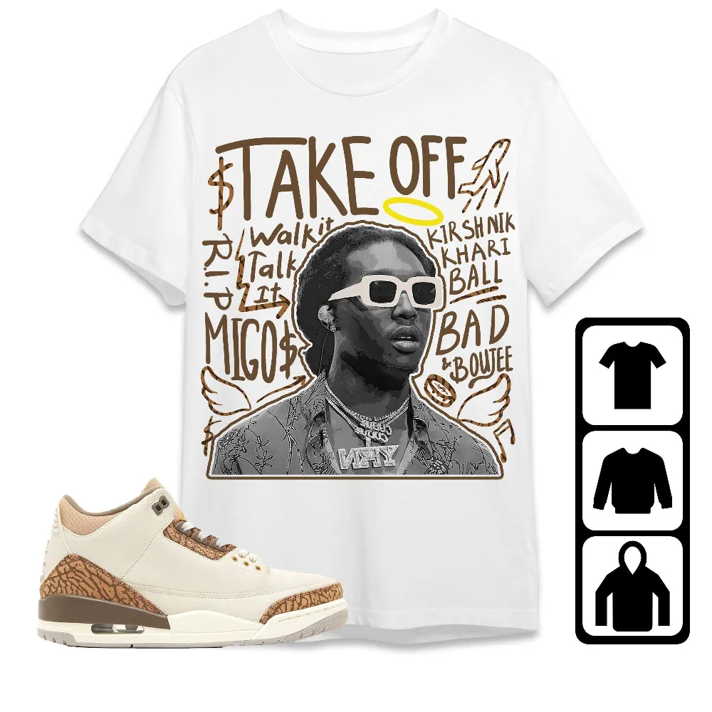 Inktee Store - Jordan 3 Palomino Unisex T-Shirt - Take Off - Sneaker Match Tees Image