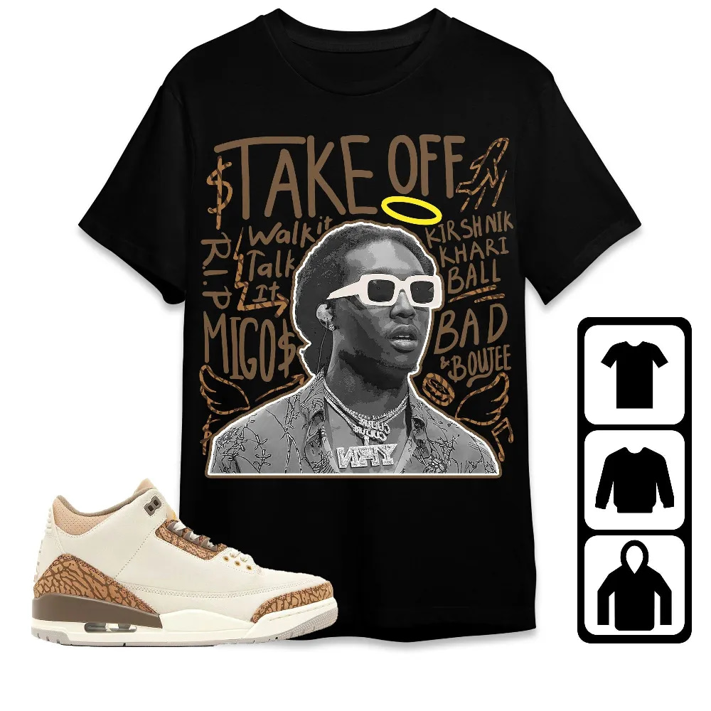 Inktee Store - Jordan 3 Palomino Unisex T-Shirt - Take Off - Sneaker Match Tees Image