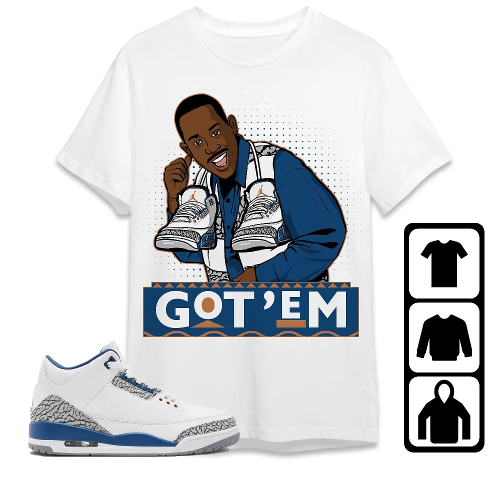 Inktee Store - Jordan 3 Wizards Unisex T-Shirt - 90S Tv Series Got Em - Sneaker Match Tees Image