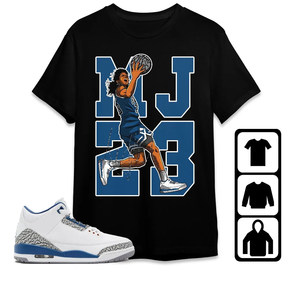 Inktee Store - Jordan 3 Wizards Unisex T-Shirt - Best Goat Mj - Sneaker Match Tees Image
