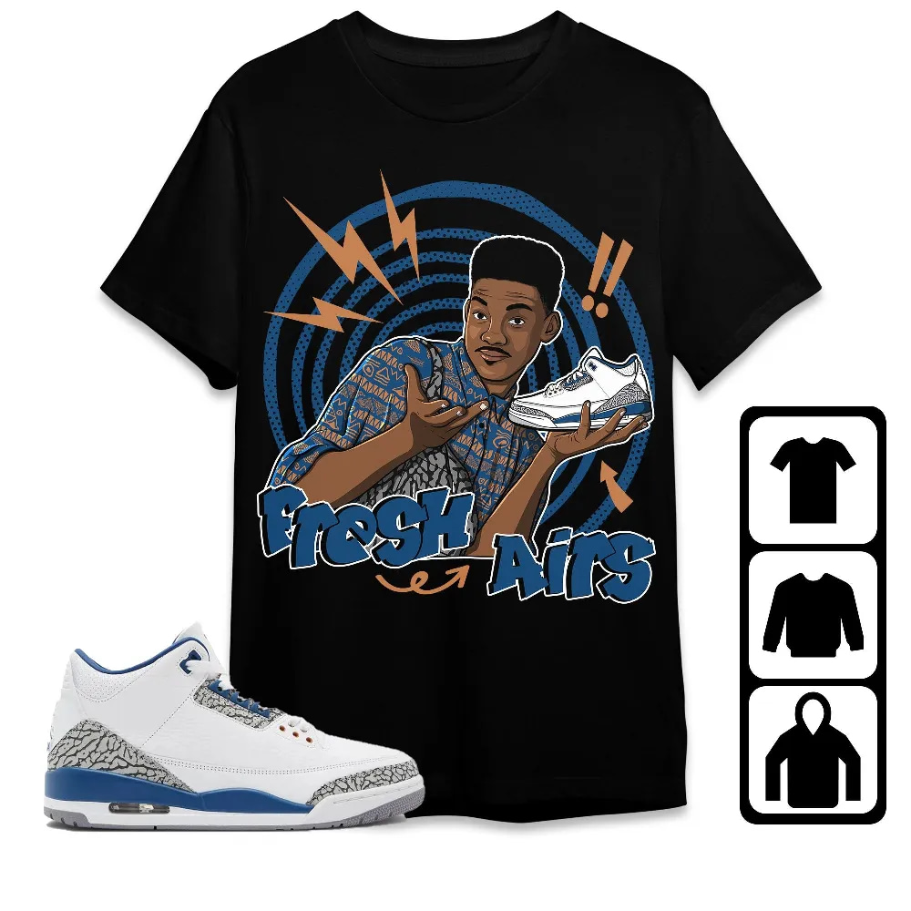 Inktee Store - Jordan 3 Wizards Unisex T-Shirt - Fresh Prince Sneaker - Sneaker Match Tees Image