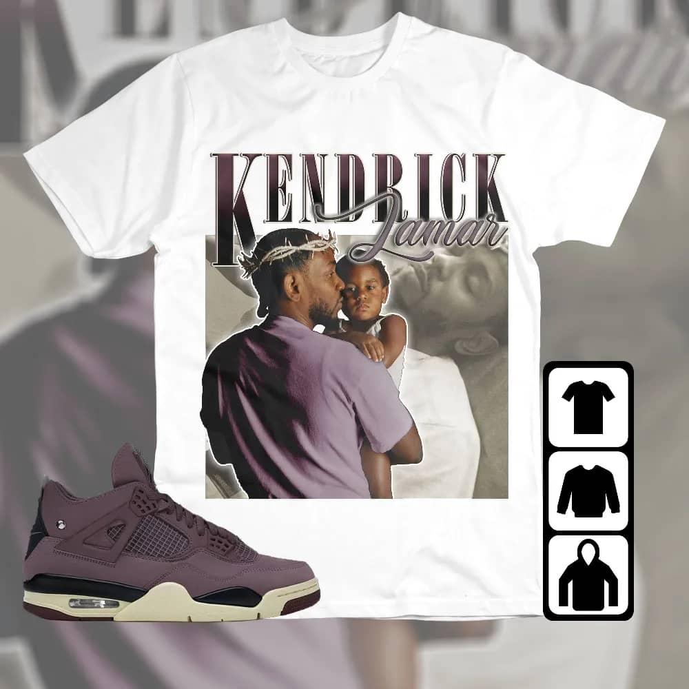 Inktee Store - Jordan 4 A Ma Maniere Violet Ore Unisex T-Shirt - Kl Rapper Mr Morale And The Big Steppers - Sneaker Match Tees Image