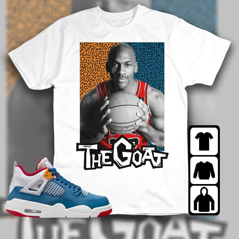 Inktee Store - Jordan 4 Messy Room Unisex T-Shirt - The Goat Doodle - Sneaker Match Tees Image