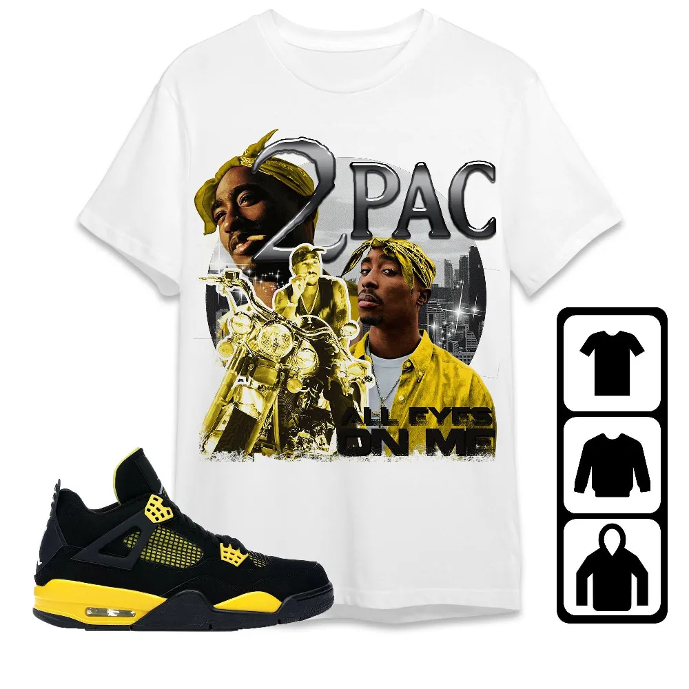 Inktee Store - Jordan 4 Thunder Unisex T-Shirt - 90S Pac Shakur - Sneaker Match Tees Image
