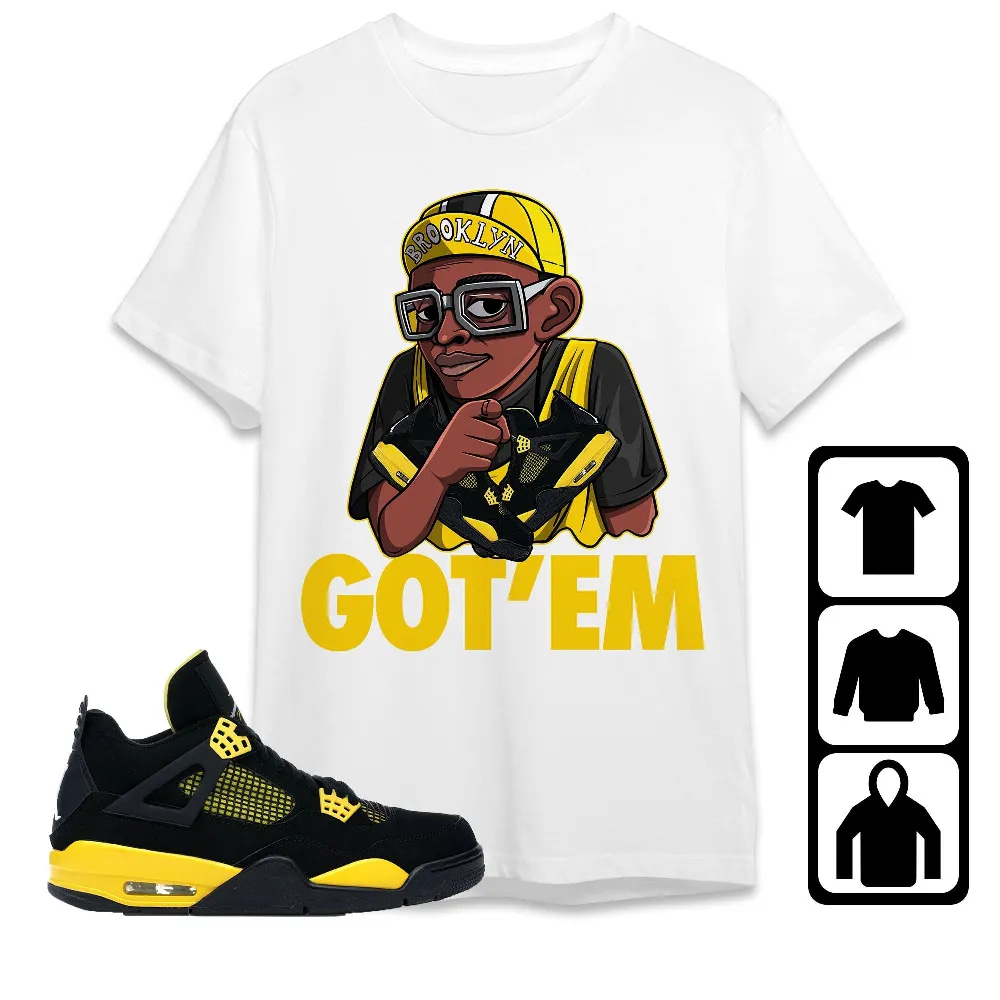 Inktee Store - Jordan 4 Thunder Unisex T-Shirt - Got Em Spike - Sneaker Match Tees Image