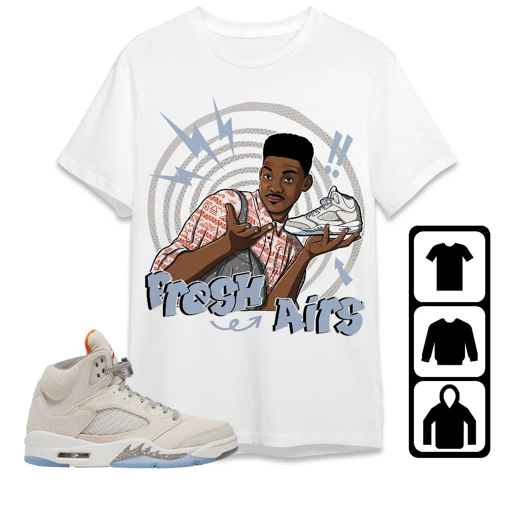 Inktee Store - Jordan 5 Craft Unisex T-Shirt - Fresh Prince Sneaker - Sneaker Match Tees Image