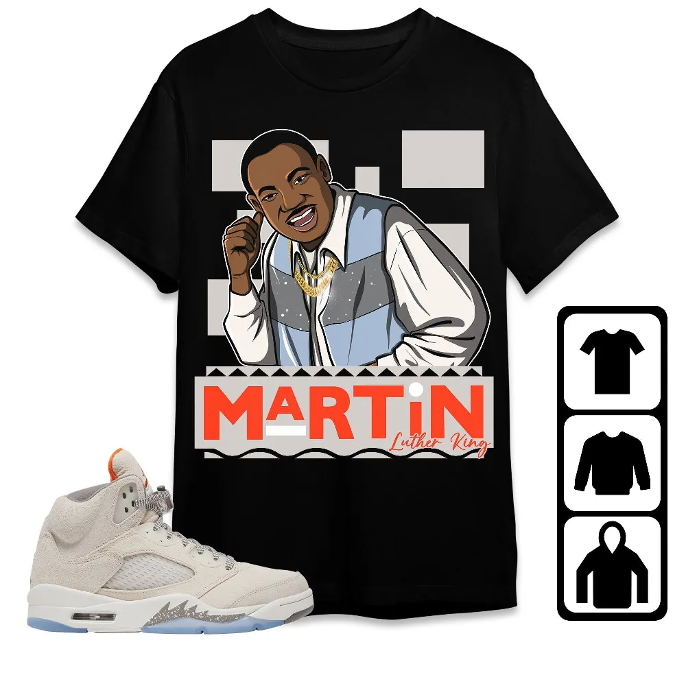 Inktee Store - Jordan 5 Craft Unisex T-Shirt - Martin Luther King - Sneaker Match Tees Image