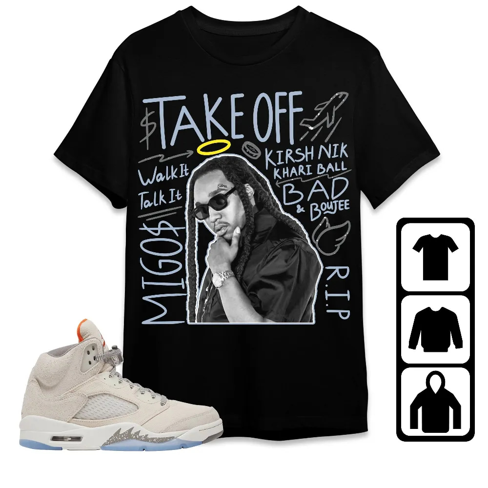 Inktee Store - Jordan 5 Craft Unisex T-Shirt - New Take Off - Sneaker Match Tees Image