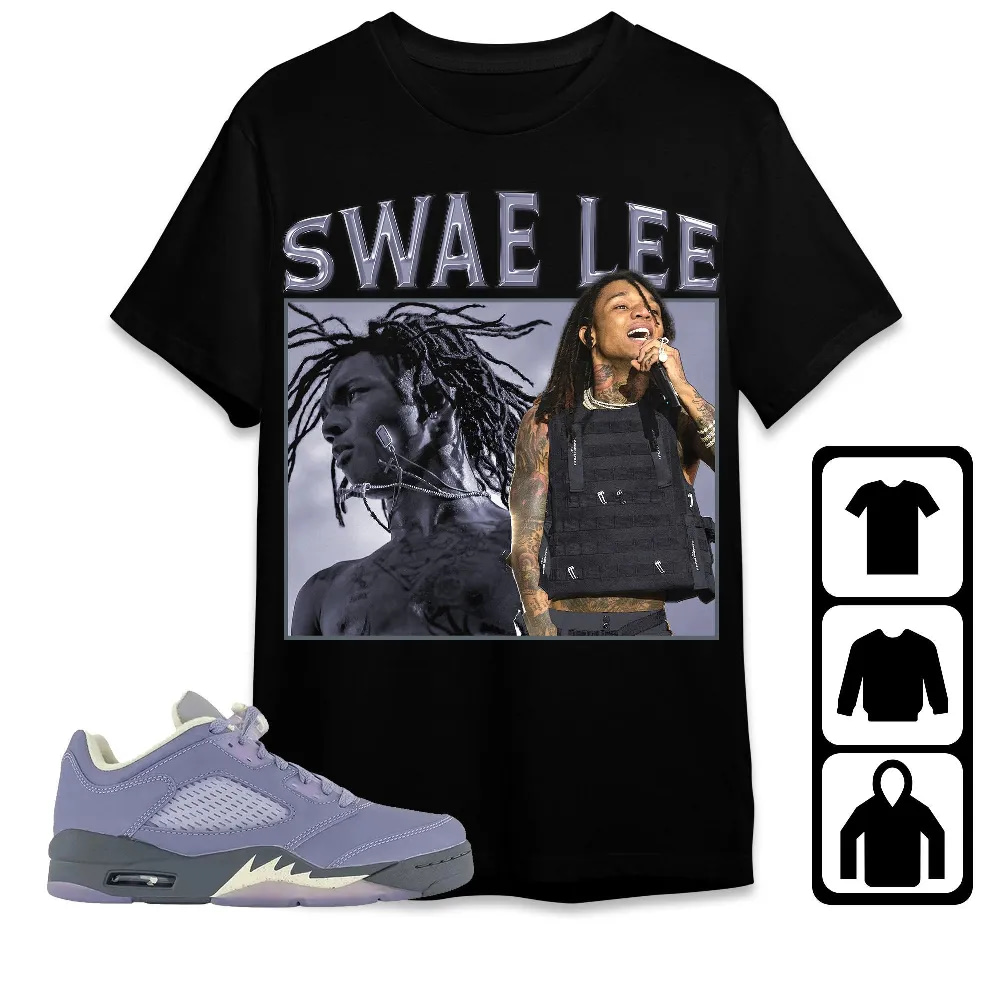 Inktee Store - Jordan 5 Low Indigo Haze Unisex T-Shirt - Swae Lee - Sneaker Match Tees Image