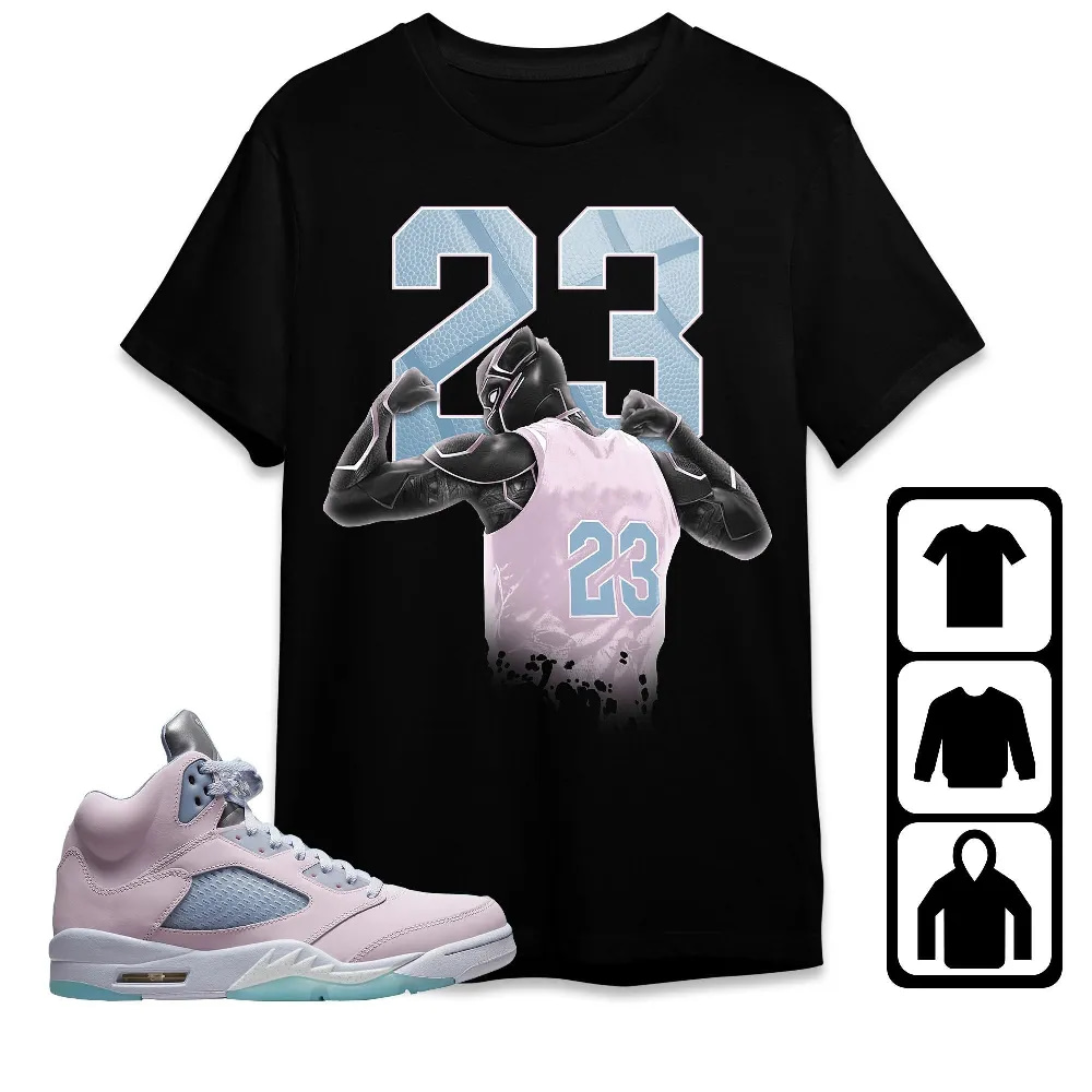 Inktee Store - Jordan 5 Retro Easter 2022 Unisex T-Shirt - Number 23 Panther - Sneaker Match Tees Image