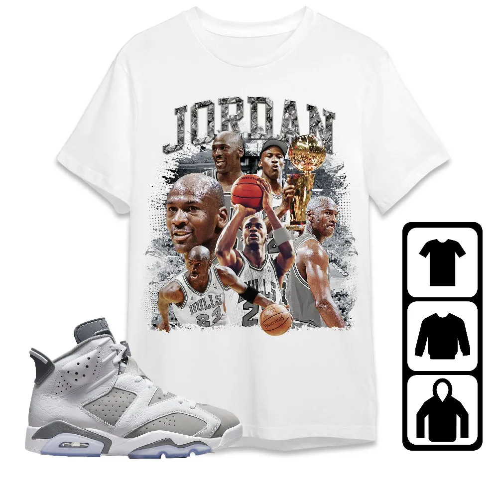 Inktee Store - Jordan 6 Cool Grey Unisex T-Shirt - Sneaker Match Tees Image