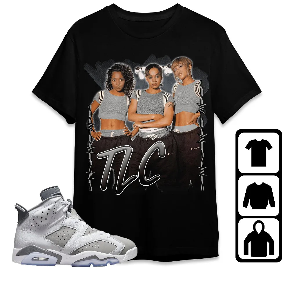 Inktee Store - Jordan 6 Cool Grey Unisex T-Shirt - Tlc Band - Sneaker Match Tees Image