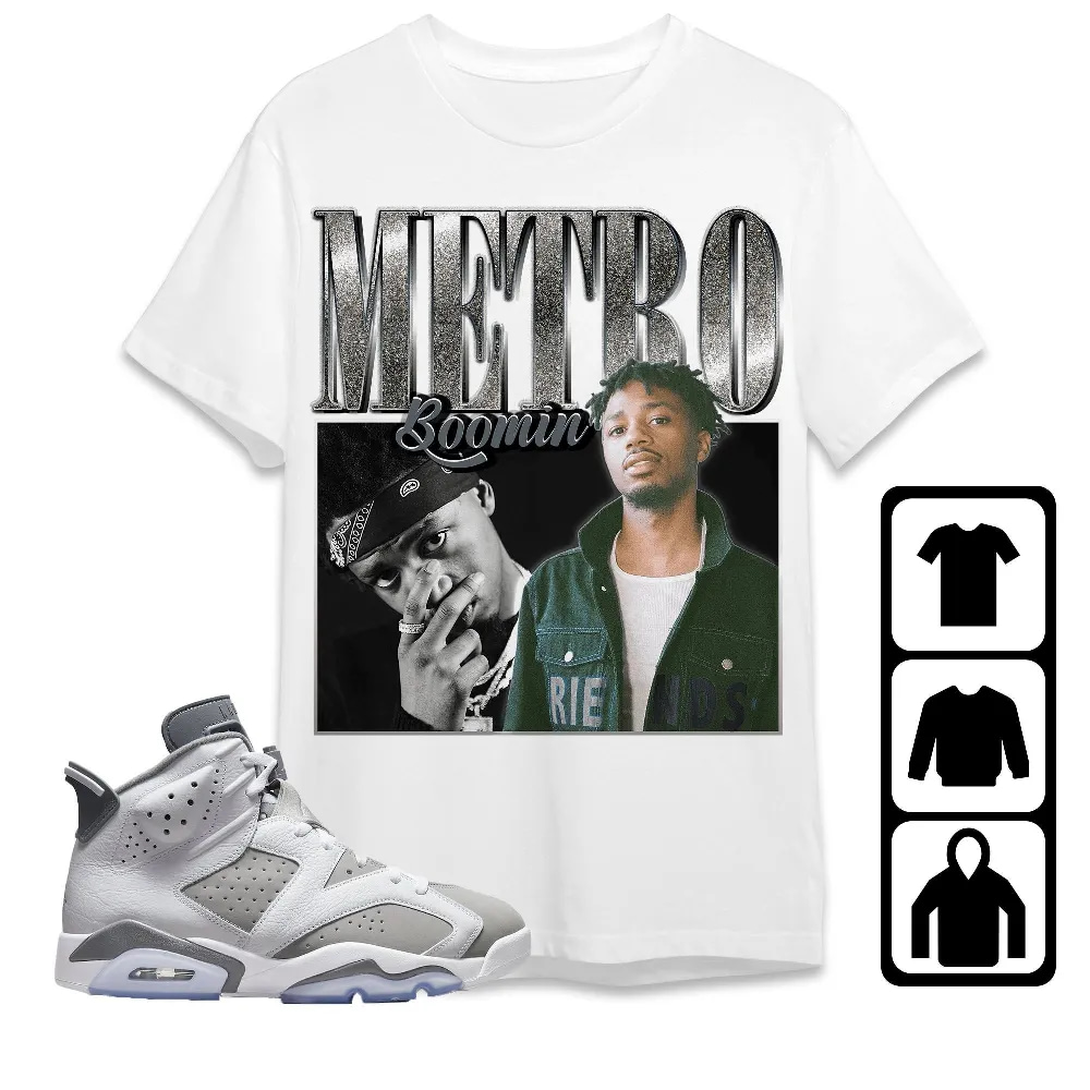 Inktee Store - Jordan 6 Cool Grey Unisex T-Shirt - Metro Boomin - Sneaker Match Tees Image