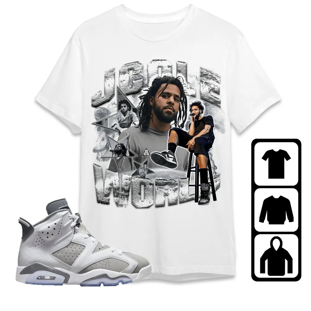 Inktee Store - Jordan 6 Cool Grey Unisex T-Shirt - Jay Cole - Sneaker Match Tees Image