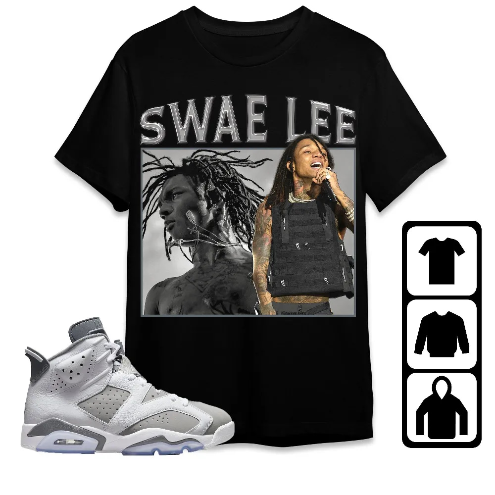 Inktee Store - Jordan 6 Cool Grey Unisex T-Shirt - Swae Lee - Sneaker Match Tees Image