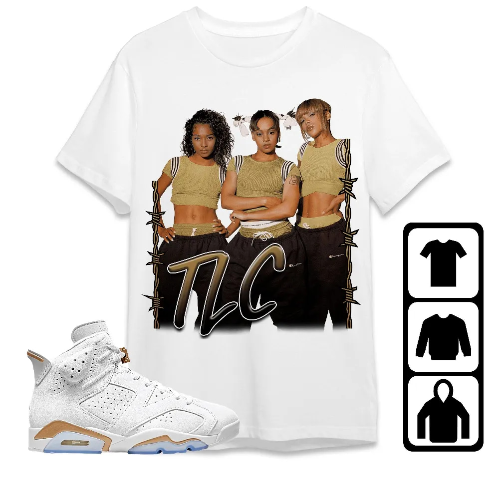 Inktee Store - Jordan 6 Craft Celestial Gold Unisex T-Shirt - Tlc Band - Sneaker Match Tees Image