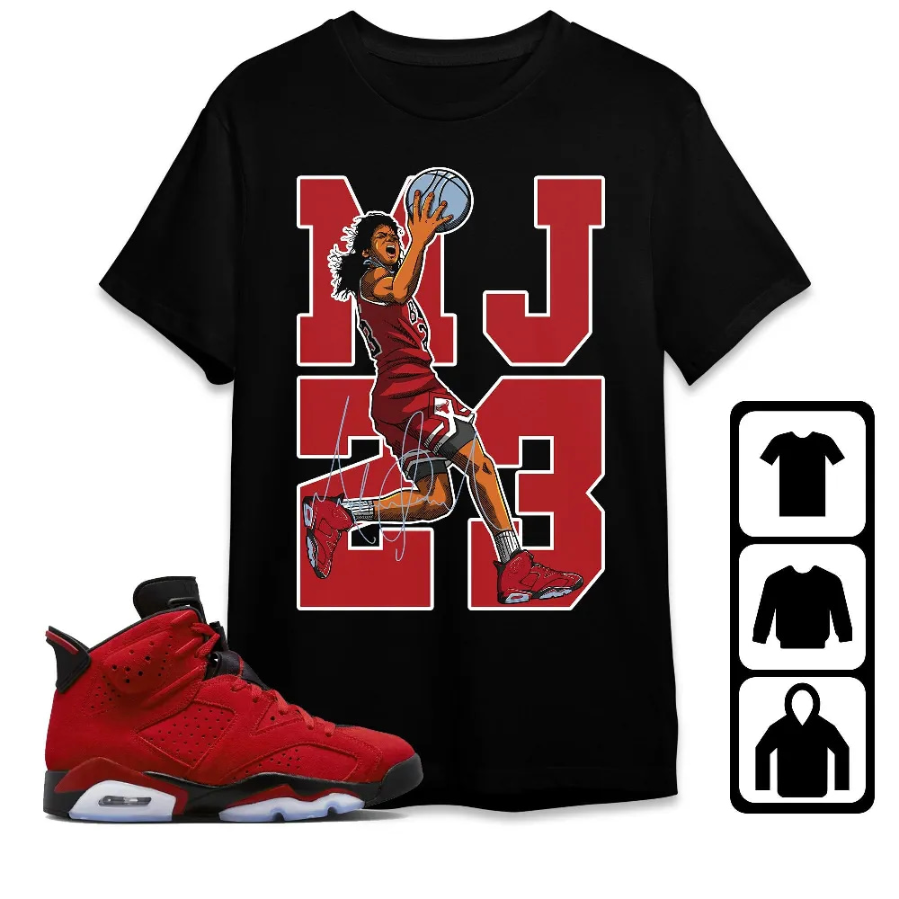 Inktee Store - Jordan 6 Toro Bravo Unisex T-Shirt - Best Goat Mj - Sneaker Match Tees Image