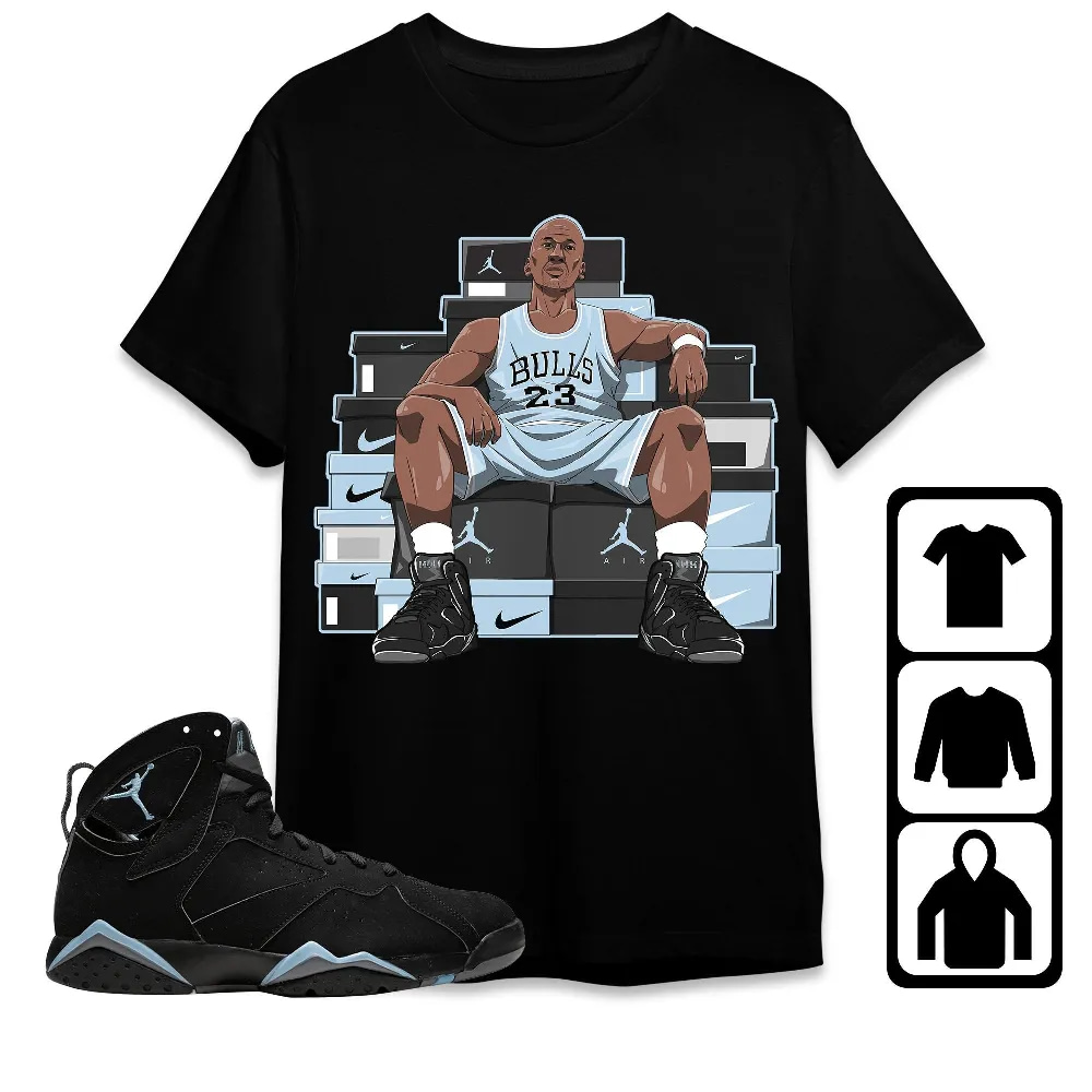 Inktee Store - Jordan 7 Chambray Unisex T-Shirt - Mj Sneaker - Sneaker Match Tees Image