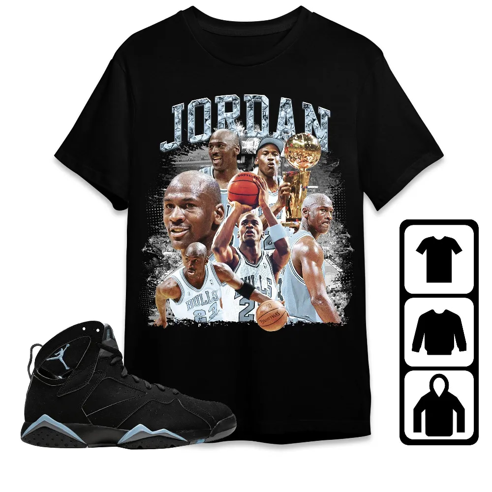 Inktee Store - Jordan 7 Chambray Unisex T-Shirt - Sneaker Match Tees Image