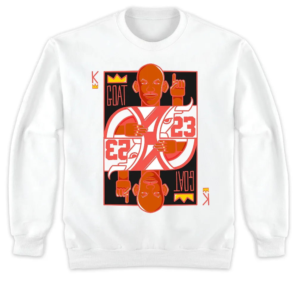 Inktee Store - Jordan 7 White Infrared Unisex T-Shirt - King Goat Mj - Sneaker Match Tees Image