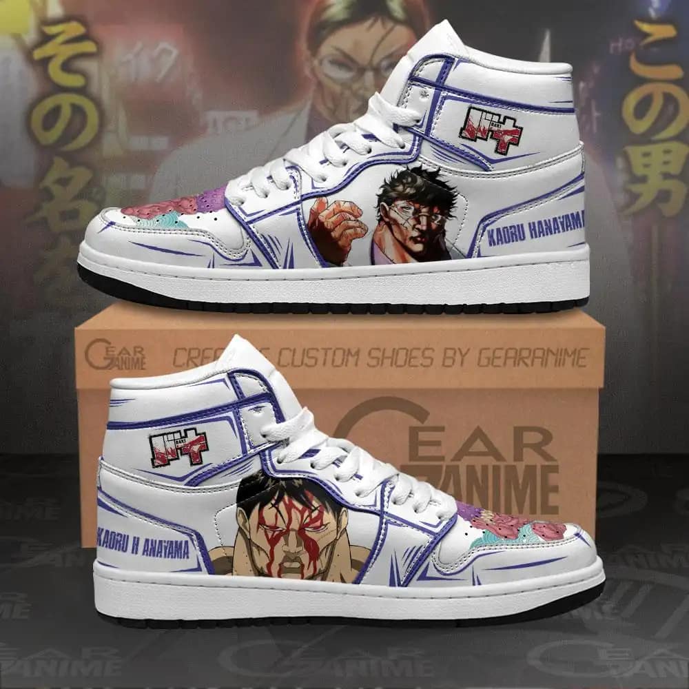 Kaoru Hanayama Sneakers Baki Custom Anime Air Jordan Shoes