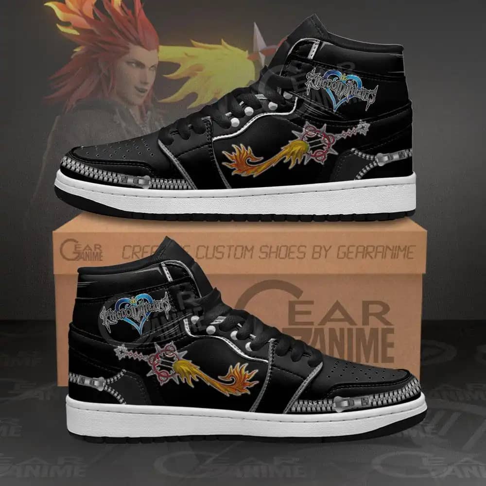 Kingdom Hearts Axel Lea Sword Sneakers Anime Air Jordan Shoes