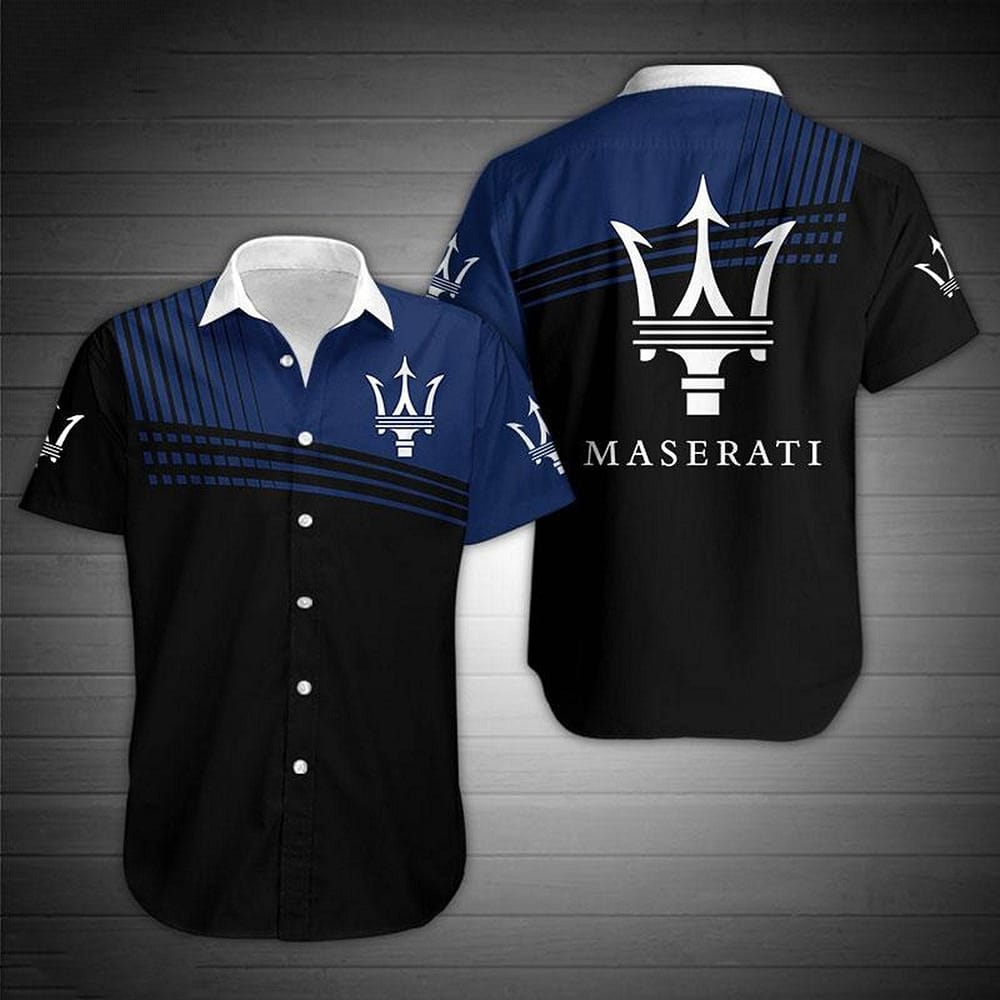 Maserati Summer Fashion Short Sleeve Gifts For Those You Love Hawaiian shirts