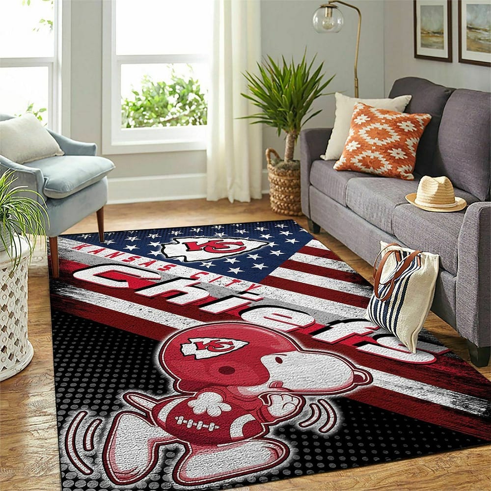 Snoopy Kansas City Chiefs Gift Nfl Decorative Floor Rug