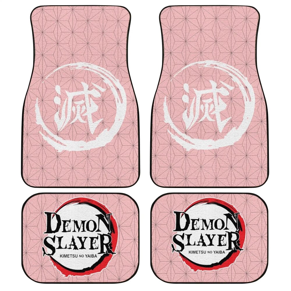Demon Slayers Anime Nezuko Kamado Pattern Car Floor Mats