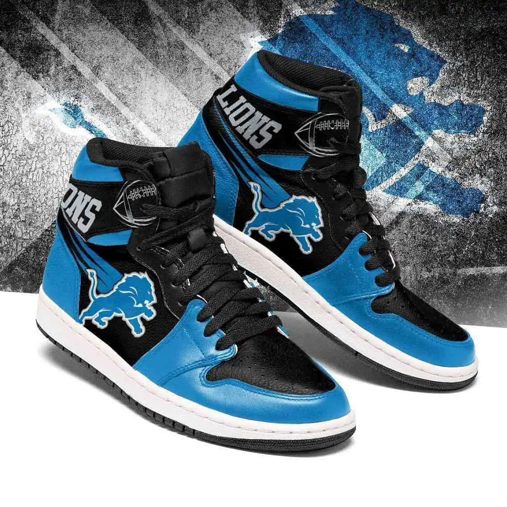 Detroit Lions Nfl Football Team Perfect Gift For Sports Fans Air Jordan Shoes
