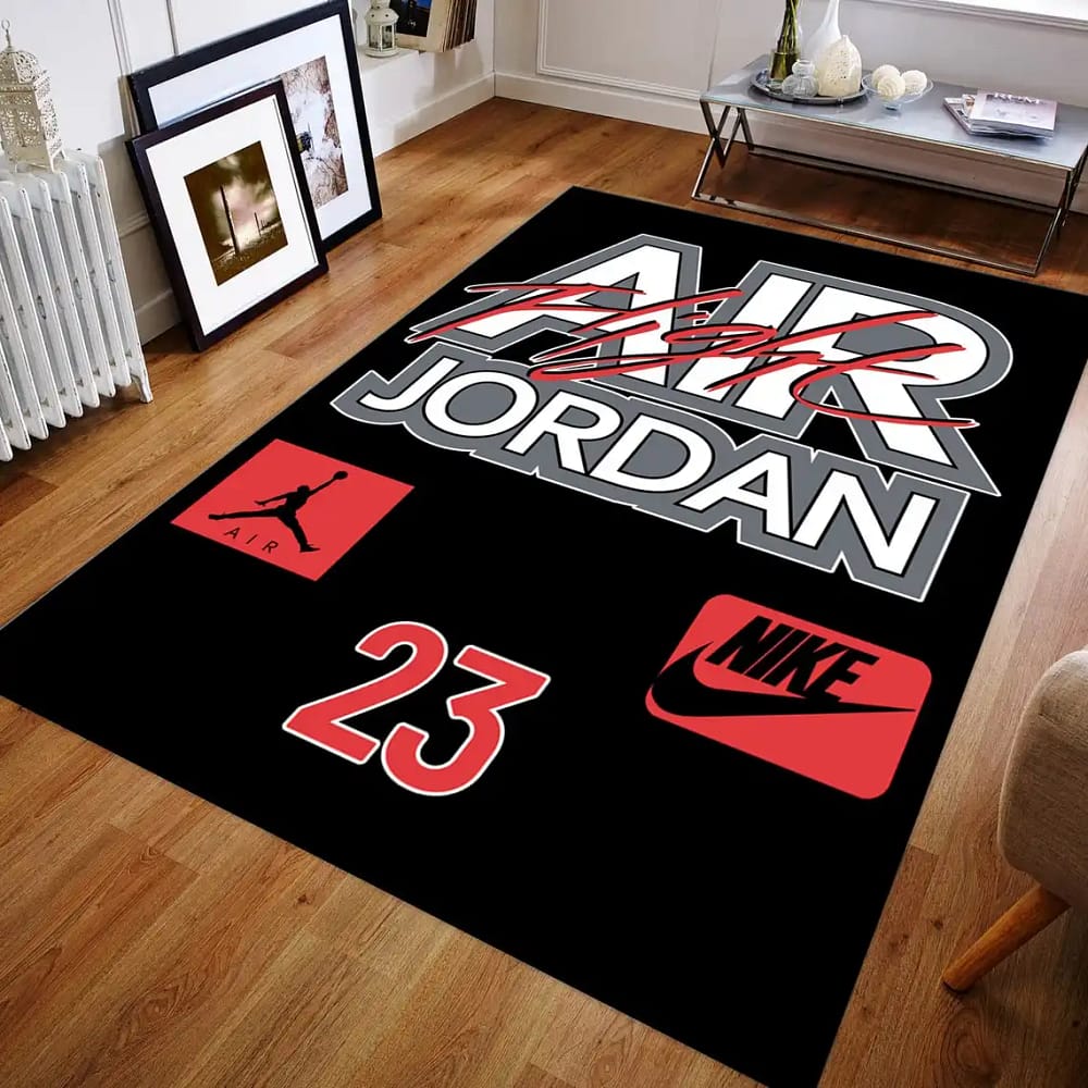 Nike Jordan Basketball Home Decor Living Room Area Rug