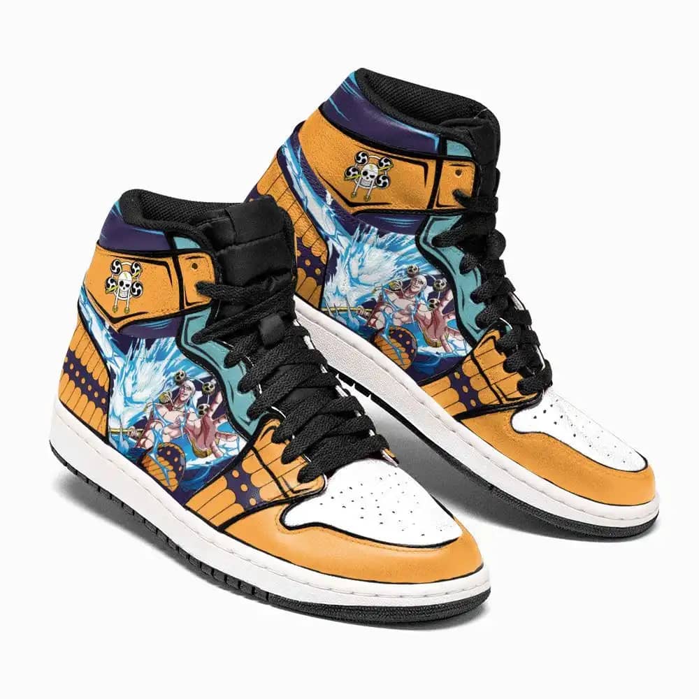 One Piece Enel Custom Anime Air Jordan Shoes