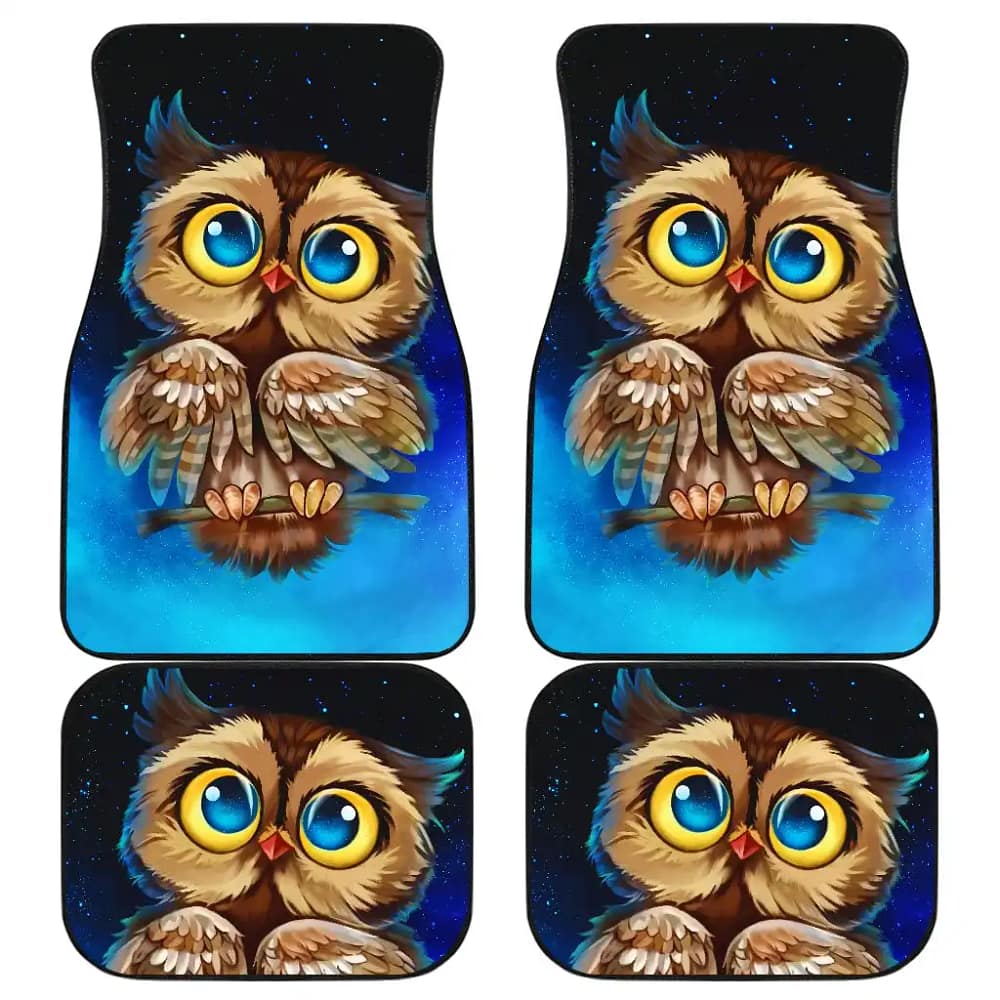 Owl Front And Back Front And Back 1 Car Floor Mats